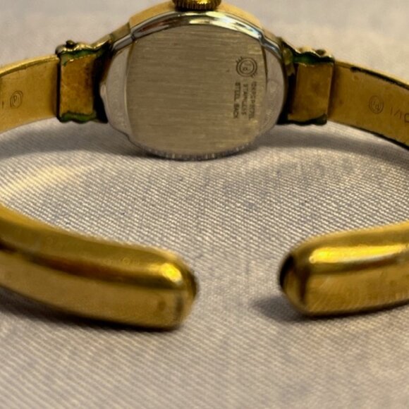 Orvin 17 Jewels 10 k gold plated bezel women's wrist swatch by A Hirsch Co. - Picture 3 of 3
